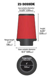AEM AEM 4 inch x 9 inch x 1 inch Dryflow Element Filter Replacement 21-3059DK