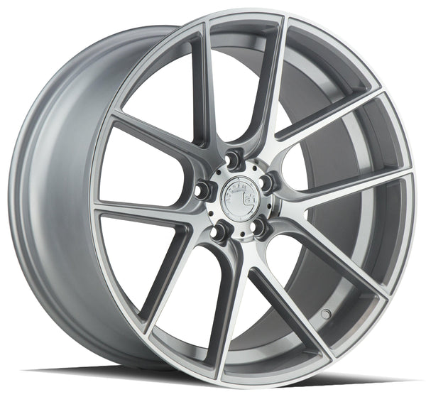 Aodhan 20x9 et30 / 5x120 / cb72.6 Aodhan AFF3  20" 5x120 Gloss Silver Machined Face AFF3209512030SMF