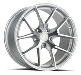 Aodhan 19x9.5 et35 / 5x114.3 / cb73.1 Aodhan AFF7  19" 5x114.3 Gloss Silver Machined Face AFF71995511435SMF