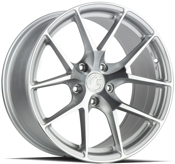 Aodhan 20x10.5 et35 / 5x114.3 / cb73.1 Aodhan AFF7  20" 5x114.3 Gloss Silver Machined Face AFF720105511435SMF
