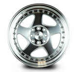 Aodhan 17x9 et25 / 5x100/5x114.3 / cb73.1 Aodhan AH01 17" 5x100/114.3 Silver Machined Face And Lip AH0117905100114325SMF