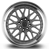 Aodhan 17x8 et35 / 4x100 / 4x114.3 / cb73.1 Aodhan AH02 17" 4x100/114.3 Hyper Black w/ Machined Lip AH021780410011435HB