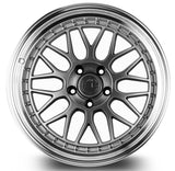 Aodhan 18x9.5 et35 / 5x120 / cb72.6 Aodhan AH02 18" 5x120 Hyper Black w/ Machined Lip AH021895512035HB