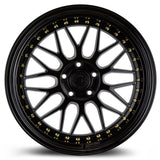 Aodhan Aodhan AH02 18" 5x100 Gloss Black (Gold Rivet)