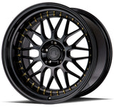 Aodhan Aodhan AH02 18" 5x120 Gloss Black (Gold Rivet)