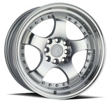 Aodhan 16x8 et15 / 4x100 / 4x114.3 / cb73.1 Aodhan AH03 16" 4x100/114.3 Silver Machined Face And Lip AH0316804100114315SMF