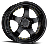 Aodhan 18x9.5 et30 / 5x114.3 / cb73.1 Aodhan AH03 18" 5x114.3 Full Gloss Black (Gold Rivet) AH0318955114330FB