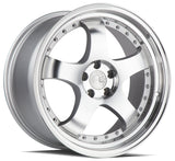 Aodhan 18x9.5 et35 / 5x100 / cb73.1 Aodhan AH03 18" 5x100 Silver Machined Face And Lip AH031895510035SMF