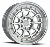 Aodhan 15x8 et20 / 4x100 / 4x114.3 / cb73.1 Aodhan AH04 15" 4x100/114.3 Silver Machined Face And Lip AH0415804100114320SML
