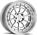 Aodhan 18x10.5 25 / 5x114.3 / cb73.1 Aodhan AH04 18" 5x114.3 Silver Machined Face And Lip AH04181055114325SMF