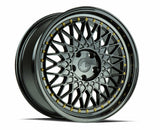 Aodhan 18x8.5 et35 / 5x114.3 / cb73.1 Aodhan AH05 18" 5x114.3 Full Gloss Black (Gold Rivet) AH0518855114335FB