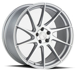 Aodhan 18x8.5 et35 / 5x114.3 / cb73.1 Aodhan AH09 18" 5x114.3 (Driver Side) Gloss Silver Machined Face AH91885511435SMF_D