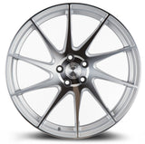 Aodhan 18x8.5 et35 / 5x108 / cb73.1 Aodhan AH09 18" 5x108 (Passenger Side) Gloss Silver Machined Face AH91885510835SMF_P