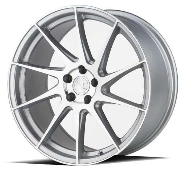 Aodhan 18x8.5 et35 / 5x114.3 / cb73.1 Aodhan AH09 18" 5x114.3 (Passenger Side) Gloss Silver Machined Face AH91885511435SMF_P