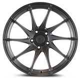 Aodhan 18x8.5 et35 / 5x108 / cb73.1 Aodhan AH09 18" 5x108 (Passenger Side) Hyper Black AH91885510835HB_P