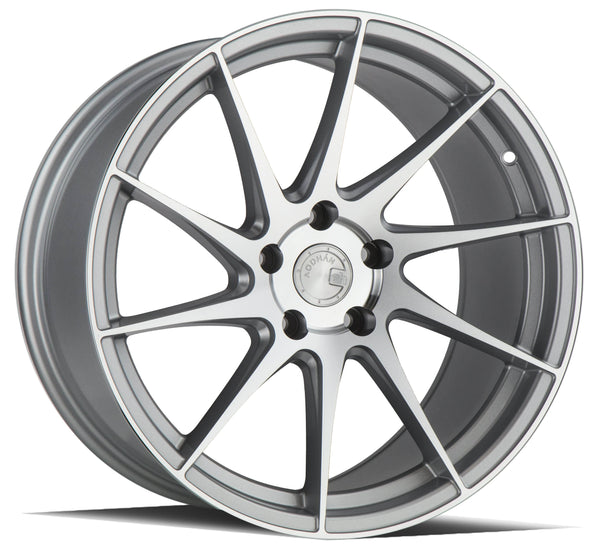 Aodhan 18x9.5 et35 / 5x114.3 / cb73.1 Aodhan AH09 18" 5x114.3 (Driver Side) Gloss Silver Machined Face AH91895511435SMF_D
