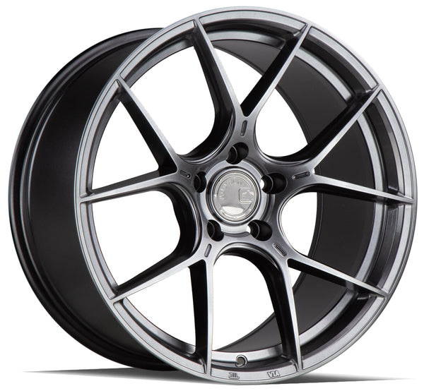 Aodhan 18x8.5 et35 / 5x112 / cb73.1 Aodhan AH-11 18" 5x112 Hyper Black AH111885511235HB