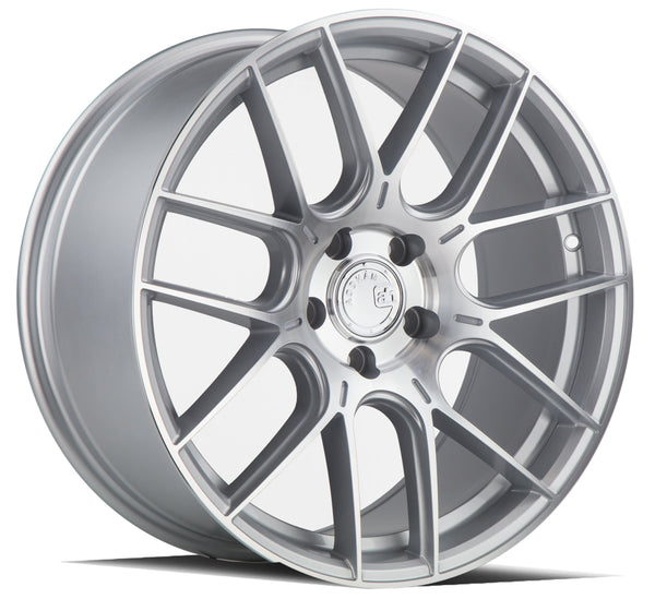 Aodhan 18x8.5 et35 / 5x120 / cb72.6 Aodhan AH-X 18" 5x120  Gloss Silver Machined Face AHX1885512035SMF