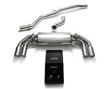 Armytrix Stainless Steel Valvetronic Catback Exhaust System Quad Chrome Silver Tips Audi S1 8X 2.0L Turbo 15+ | AU8XS-QS11C