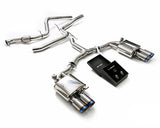 Armytrix Stainless Steel Valvetronic Catback Exhaust System Quad Blue Coated Tips Audi A4 2.0L TFSI B9 / B9.5 2WD 17+ | AU942-QS11B