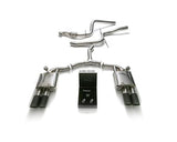 Armytrix Stainless Steel Valvetronic Catback Exhaust System Quad Matte Black Tips Audi A4 2.0L TFSI B9 / B9.5 2WD 17+ | AU942-QS11M