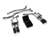 Armytrix Stainless Steel Valvetronic Catback Exhaust System Quad Carbon Tips Audi A4 | A5 B8 08-17 | AUB84-QC11