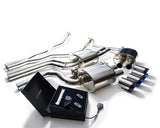 Armytrix Stainless Steel Valvetronic Catback Exhaust System Quad Blue Coated Tips Audi S4|S5 3.0L TFSI 09-15 | AUBS4-QS11B