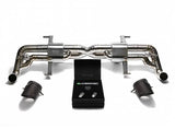 Armytrix Titanium Valvetronic Exhaust System Dual Titanium Matte Black Tips Audi R8 V10 5.2L FSI 14-15 | AUR12-DT16M