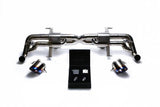 Armytrix Titanium Valvetronic Exhaust System Dual Titanium Blue Tips Audi R8 V8 4.2L FSI 14-15 | AUR82-DT16B