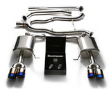 Armytrix Stainless Steel Valvetronic Catback Exhaust System Quad Matte Black Tips BMW 5-Series F10 11-17 | BMF13-QS17M