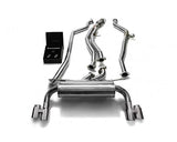 Armytrix Stainless Steel Valvetronic Catback Exhaust System Quad Chrome Silver Tips BMW M135i | M235i F2x 12-15 | BMF23-QS42C