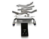 Armytrix Stainless Steel Valvetronic Exhaust System Dual Blue Coated Tips BMW M140i | M240i F2X 17-18 | BMF2B-DS11B