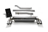 Armytrix Stainless Steel Valvetronic Catback Exhaust System Quad Chrome Silver Tips BMW 520i | 530i G3X 17-18 | BMG33-QS11C