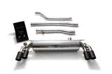 Armytrix Stainless Steel Valvetronic Catback Exhaust System Quad Matte Black Tips BMW 520i | 530i G3X 17-18 | BMG33-QS11M