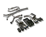 Armytrix Stainless Steel Valvetronic Catback Exhaust System Quad Chrome Silver Tips for BRABUS Diffuser Mercedes-Benz C400 | C43 AMG W205 15+ | MBC4Q-QS11C