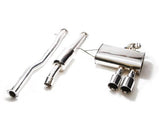 Armytrix Stainless Steel Valvetronic Catback Exhaust System Dual Chrome Silver Tips Mini Cooper S F56 14-18 | MNF53-DS11C
