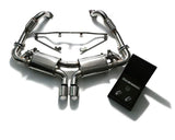 Armytrix Stainless Steel Valvetronic Exhaust System Dual Matte Black Tips Porsche 981 Boxster | Cayman 13-16 | P81N1-DC24