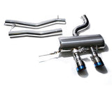 Armytrix Stainless Steel Valvetronic Catback Exhaust System Dual Blue Coated Tips Volkswagen Golf R20 MK6 10-14 | VWG6R-DS23B