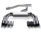 Armytrix Stainless Steel Valvetronic Catback Exhaust System Quad Blue Coated Tips Volkswagen Golf R MK7 14-17 | VWG7R-QS11B