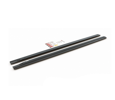 Maxton Design Gloss Black Maxton Design Side Skirts Diffusers Audi S4 / A4 / A4 S-Line B8 / B8 Face Lift AU-A4-B8-SD1G