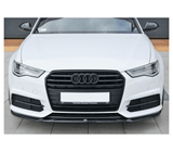 Maxton Design Gloss Black Maxton Design Front Splitter V.1 Audi  2015+ S6 / 2014+ A6 S-Line C7 Face Lift AU-A6-C7F-SLINE-FD1G