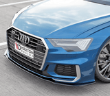 Maxton Design Gloss Black Front Splitter V.2 Audi Sedan & Avant A6 S-Line / S6 C8 AU-A6-C8-SLINE-FD2G