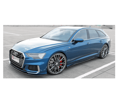 Maxton Design Gloss Black Maxton Design Side Skirts Diffusers Aud A6 S-Line / S6 C8 AU-A6-C8-SLINE-SD1G