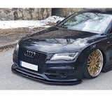 Maxton Design Gloss Black Maxton Design Front Splitter V.2 Audi S7 / A7 S-Line C7 AU-A7-1-SLINE-FD2G