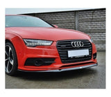 Maxton Design Gloss Black Maxton Design Front Splitter Audi 2014-2017 S7 / A7 S-Line C7 Face Lift AU-A7-1F-SLINE-FD1G