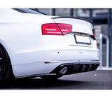 Maxton Design Gloss Black Maxton Design Rear Side Splitters Audi A8 D4 AU-A8-D4-RSD1G