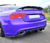Maxton Design Gloss Black Maxton Design Spoiler Cap Audi RS5 8T / 8T Face Lift AU-RS5-1F-CAP1G