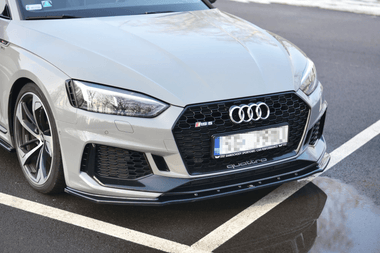 Maxton Design Gloss Black Maxton Design Front Splitter V.1 Audi RS5 F5 Coupe / Sportback AU-RS5-2-FD1G