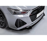 Maxton Design Textured Black Maxton Design Front Splitter V.1 Audi RS6 C8 AU-RS6-C8-FD1T