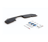 Maxton Design Textured Black Maxton Design Central Rear Splitter Audi RS6 C8 AU-RS6-C8-RD1T